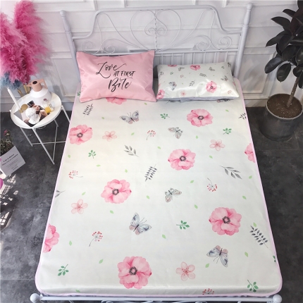 91家纺网 家纺一手货源 找家纺 （总）昔可家纺 爆款冰丝席绿植花卉系列