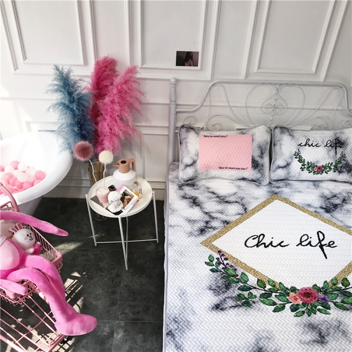 91家纺网 家纺一手货源 找家纺 （总）昔可 chic风高颜值亲肤天丝空调软席三件套