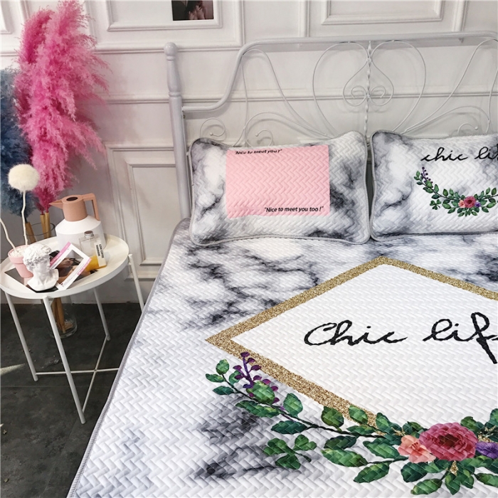 91家纺网 家纺一手货源 找家纺 （总）昔可 chic风高颜值亲肤天丝空调软席三件套