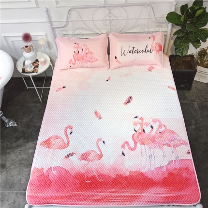 91家纺网 家纺一手货源 找家纺 昔可 chic风高颜值亲肤天丝空调软席三件套渲染火鸟