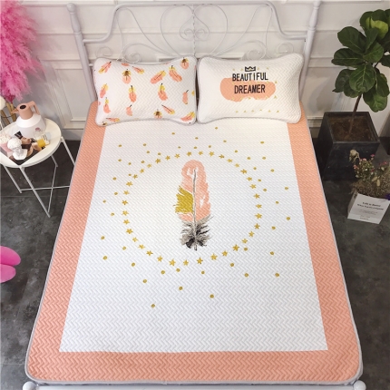 91家纺网 家纺一手货源 找家纺 昔可 chic风高颜值亲肤天丝空调软席三件套羽毛