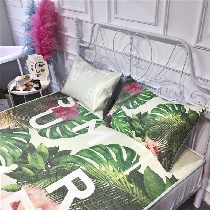 91家纺网 家纺一手货源 找家纺 昔可家纺 爆款冰丝席绿植花卉系列 植物与花