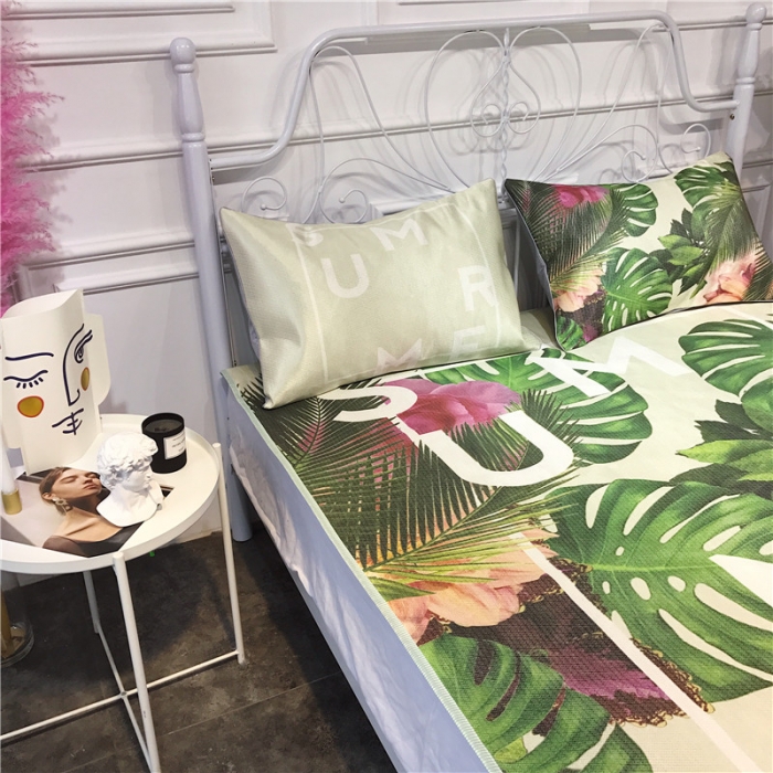 91家纺网 家纺一手货源 找家纺 昔可家纺 爆款冰丝席绿植花卉系列 植物与花