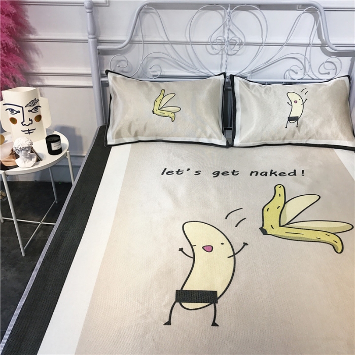 91家纺网 家纺一手货源 找家纺 昔可家纺 爆款冰丝席卡通系列 赤裸