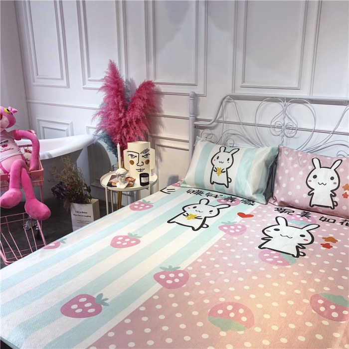 91家纺网 家纺一手货源 找家纺 昔可家纺 爆款冰丝席卡通系列 貌美如花