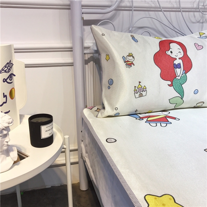 91家纺网 家纺一手货源 找家纺 昔可家纺 爆款冰丝席卡通系列 美人鱼