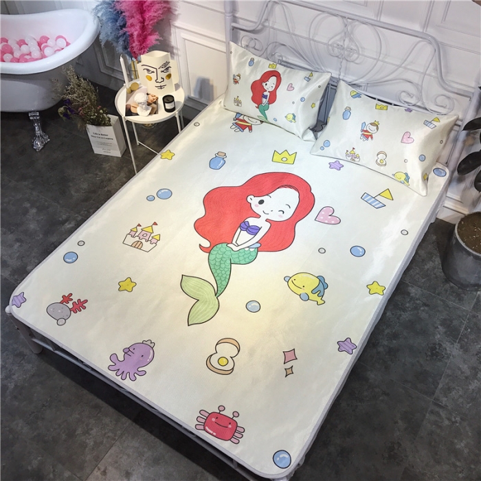 91家纺网 家纺一手货源 找家纺 昔可家纺 爆款冰丝席卡通系列 美人鱼