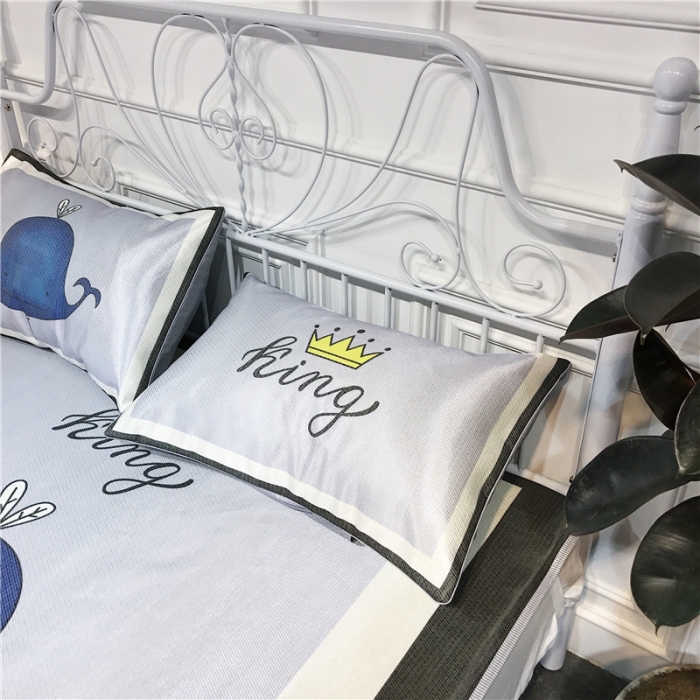 91家纺网 家纺一手货源 找家纺 昔可家纺 爆款冰丝席卡通系列 气球鲸鱼