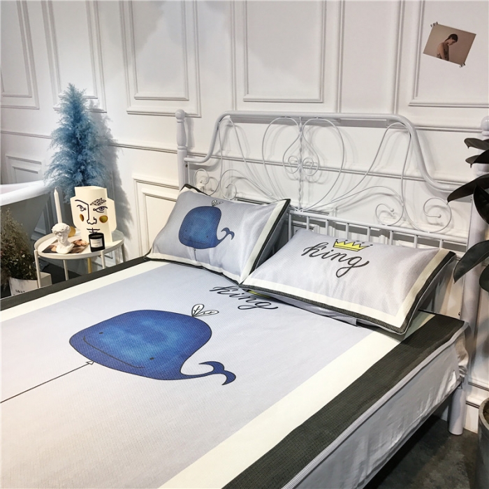 91家纺网 家纺一手货源 找家纺 昔可家纺 爆款冰丝席卡通系列 气球鲸鱼