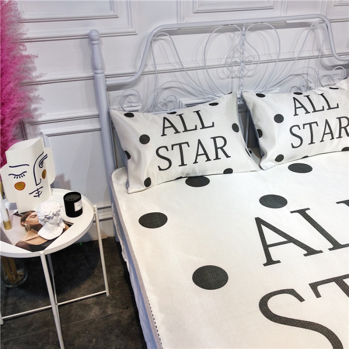 91家纺网 家纺一手货源 找家纺 昔可家纺 爆款冰丝席简约系列 白波点