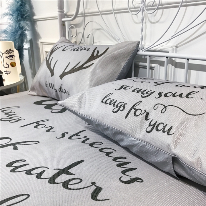 91家纺网 家纺一手货源 找家纺 昔可家纺 爆款冰丝席简约系列 北欧鹿角