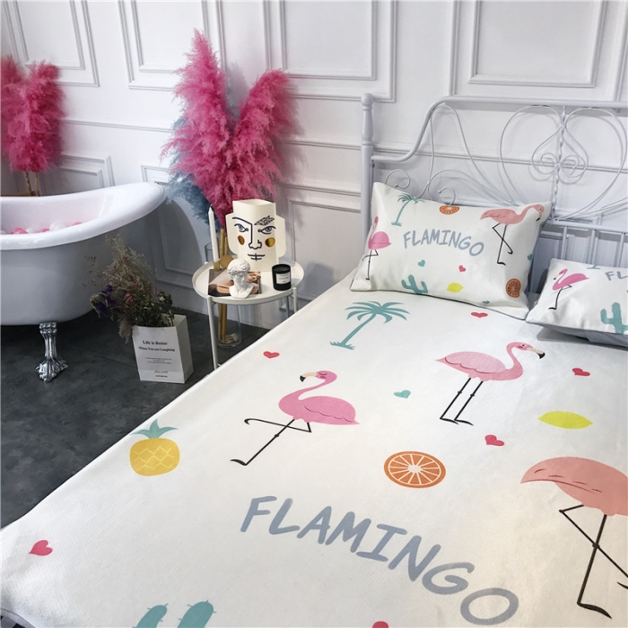 91家纺网 家纺一手货源 找家纺 昔可家纺 爆款冰丝席 水果火鸟