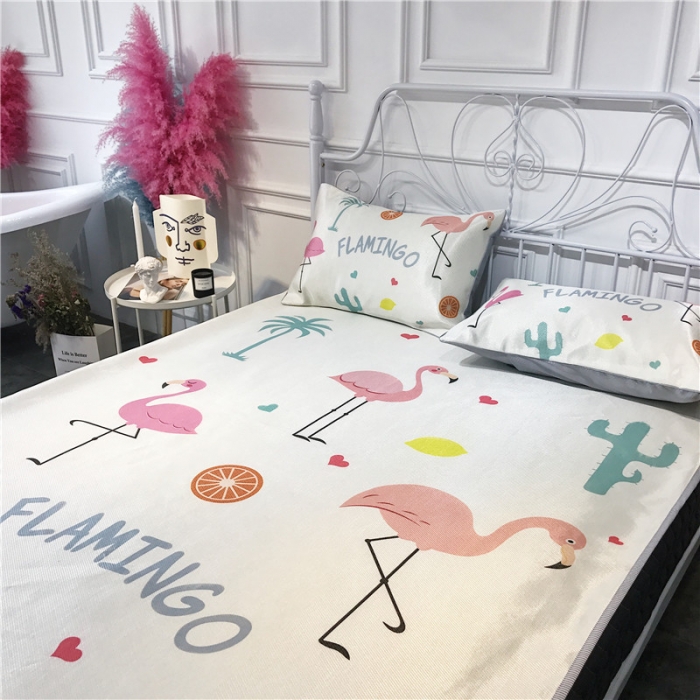 91家纺网 家纺一手货源 找家纺 昔可家纺 爆款冰丝席 水果火鸟