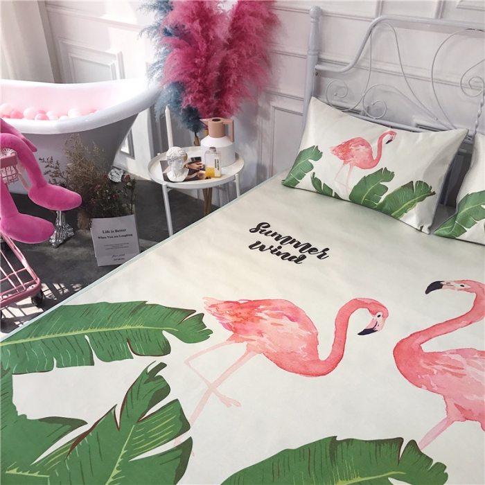 91家纺网 家纺一手货源 找家纺 昔可家纺 爆款冰丝席 天堂鸟