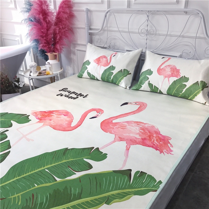 91家纺网 家纺一手货源 找家纺 昔可家纺 爆款冰丝席 天堂鸟