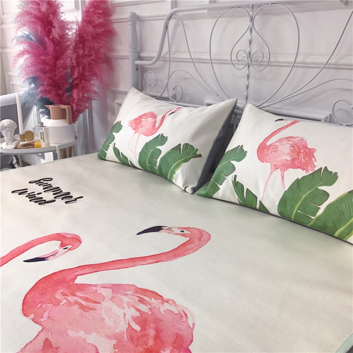 91家纺网 家纺一手货源 找家纺 昔可家纺 爆款冰丝席 天堂鸟