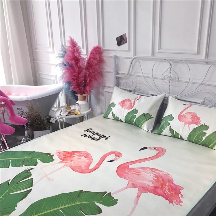 91家纺网 家纺一手货源 找家纺 昔可家纺 爆款冰丝席 天堂鸟