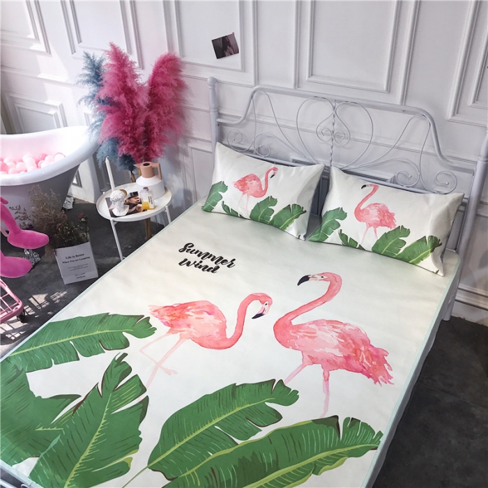 91家纺网 家纺一手货源 找家纺 昔可家纺 爆款冰丝席 天堂鸟