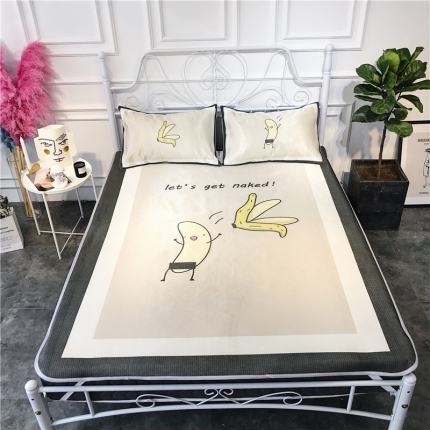 昔可家纺 爆款冰丝席卡通系列 赤裸
