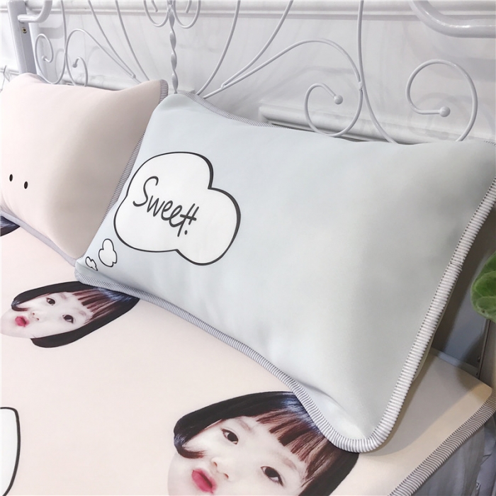 91家纺网 家纺一手货源 找家纺 昔可家纺 2018新款3D凉席 可爱女孩