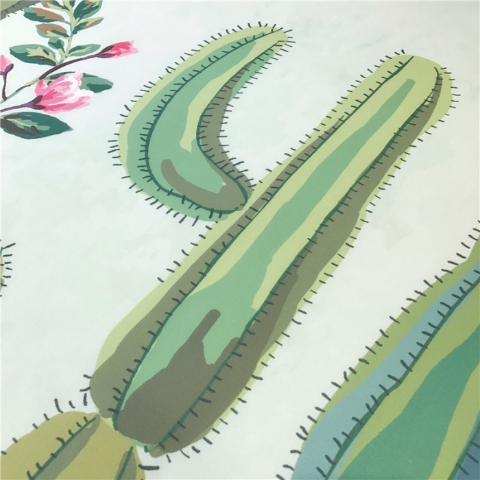 91家纺网 家纺一手货源 找家纺 昔可家纺 2018新款3D凉席 绿色仙人掌