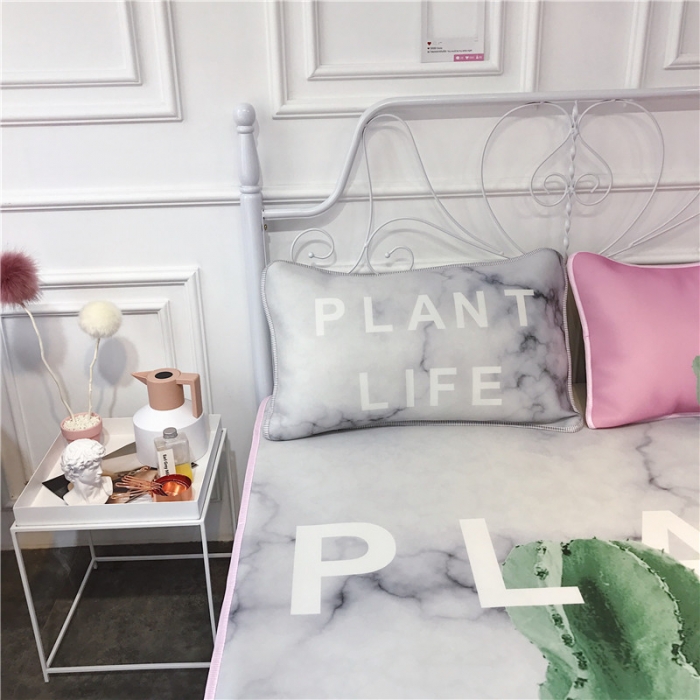 91家纺网 家纺一手货源 找家纺 昔可家纺 2018新款3D凉席 网红仙人掌