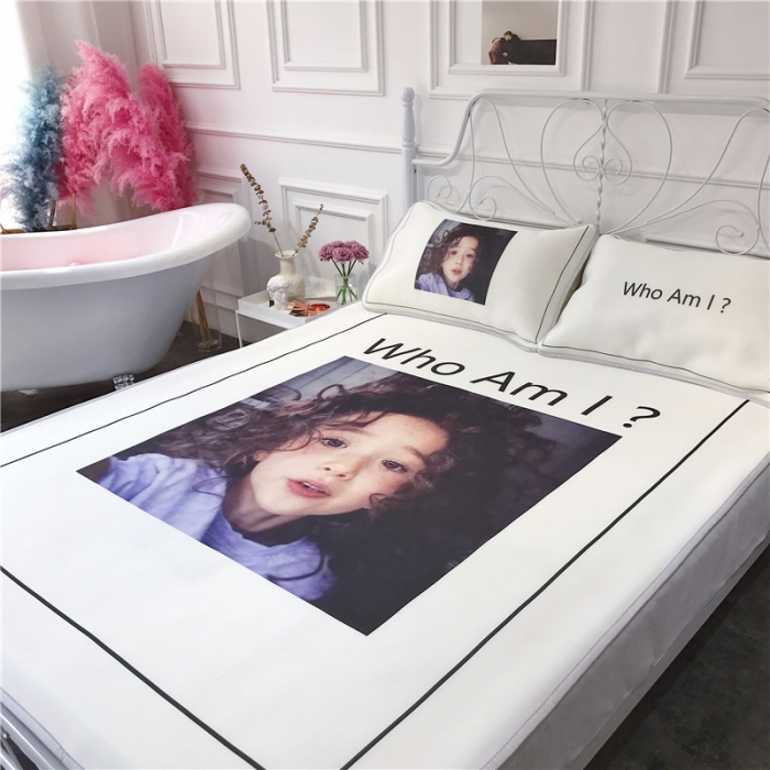 91家纺网 家纺一手货源 找家纺 昔可家纺 2018新款3D凉席 紫色女孩