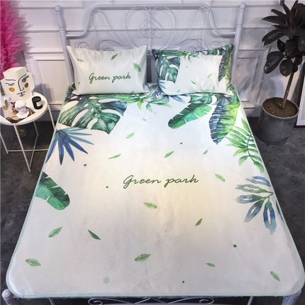 昔可家纺 爆款冰丝席绿植花卉系列 清凉一夏