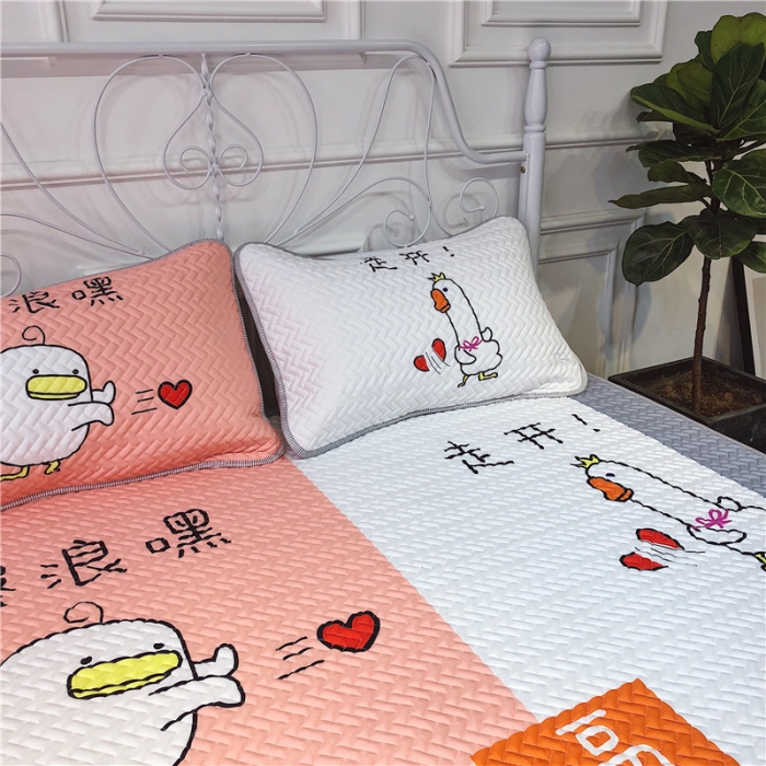 91家纺网 家纺一手货源 找家纺 昔可 chic风高颜值亲肤天丝空调软席三件套擦浪嘿