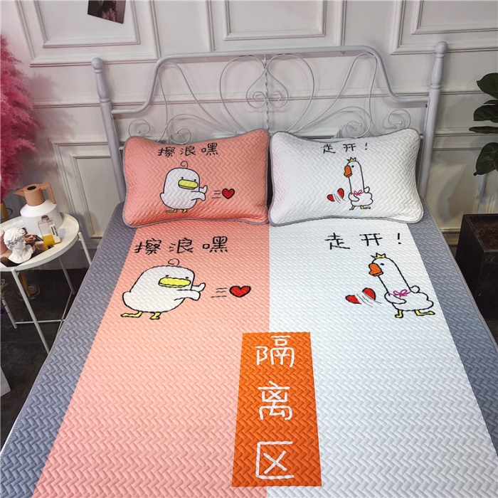 91家纺网 家纺一手货源 找家纺 昔可 chic风高颜值亲肤天丝空调软席三件套擦浪嘿