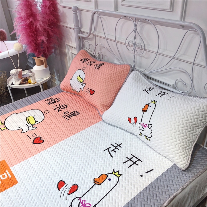 91家纺网 家纺一手货源 找家纺 昔可 chic风高颜值亲肤天丝空调软席三件套擦浪嘿