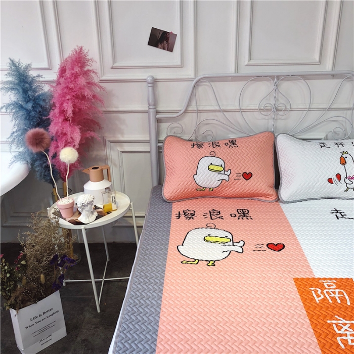 91家纺网 家纺一手货源 找家纺 昔可 chic风高颜值亲肤天丝空调软席三件套擦浪嘿