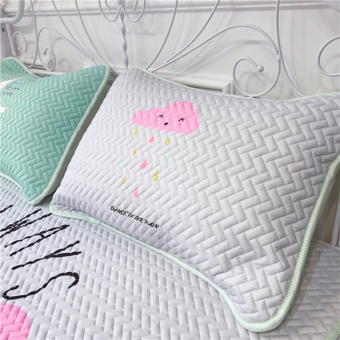 91家纺网 家纺一手货源 找家纺 昔可 chic风高颜值亲肤天丝空调软席三件套彩云