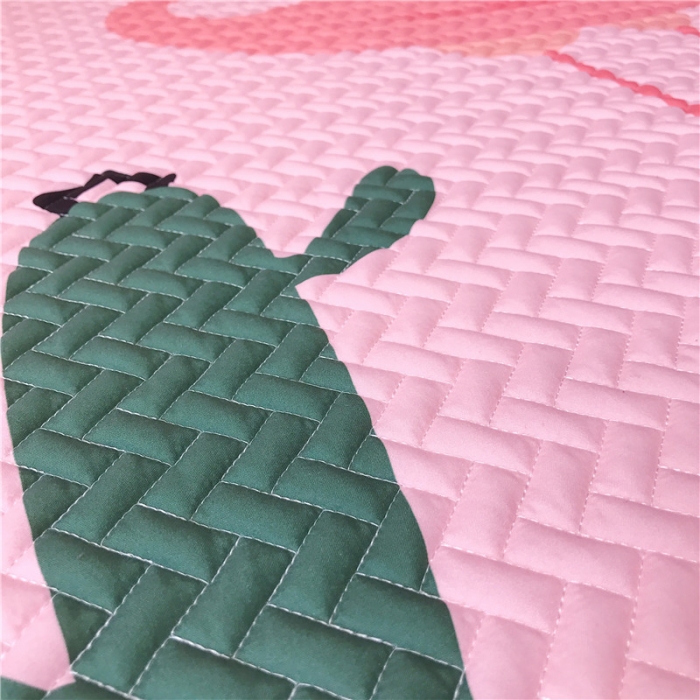 91家纺网 家纺一手货源 找家纺 昔可 chic风高颜值亲肤天丝空调软席三件套粉底仙人掌鸟