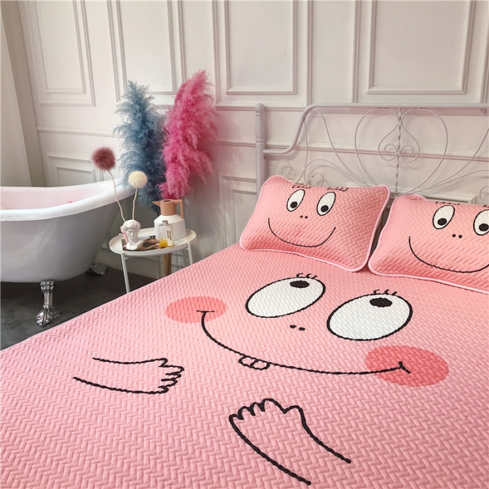 91家纺网 家纺一手货源 找家纺 昔可 chic风高颜值亲肤天丝空调软席三件套可爱巴巴