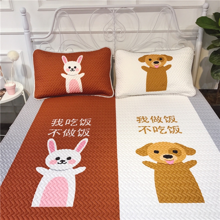 91家纺网 家纺一手货源 找家纺 昔可 chic风高颜值亲肤天丝空调软席三件套天生一对