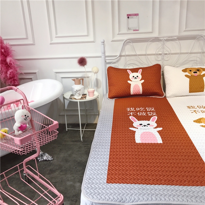 91家纺网 家纺一手货源 找家纺 昔可 chic风高颜值亲肤天丝空调软席三件套天生一对