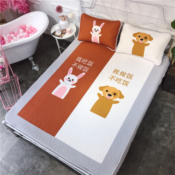 91家纺网 家纺一手货源 找家纺 昔可 chic风高颜值亲肤天丝空调软席三件套天生一对