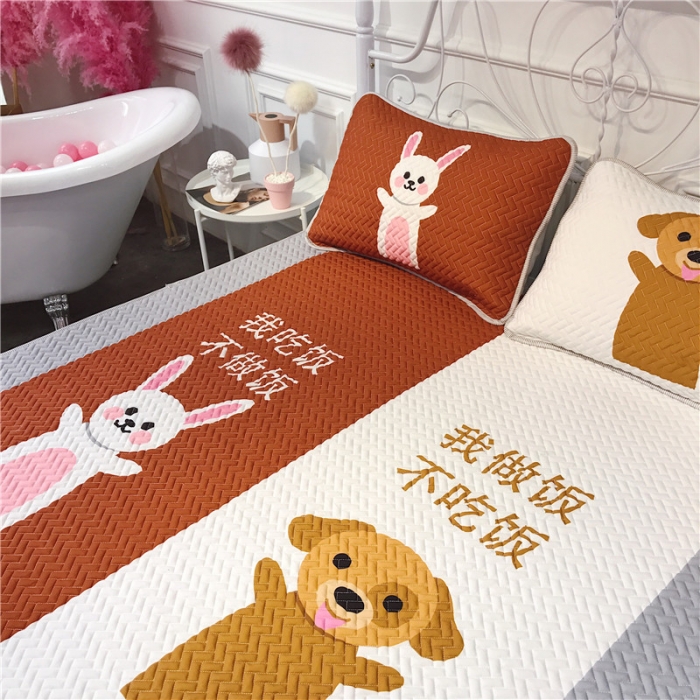 91家纺网 家纺一手货源 找家纺 昔可 chic风高颜值亲肤天丝空调软席三件套天生一对