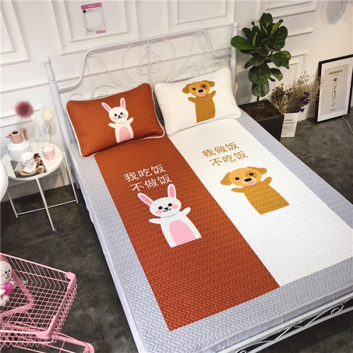 91家纺网 家纺一手货源 找家纺 昔可 chic风高颜值亲肤天丝空调软席三件套天生一对