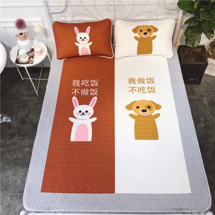 昔可 chic风高颜值亲肤天丝空调软席三件套天生一对