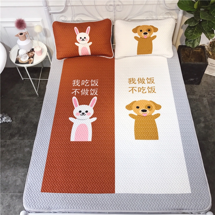 91家纺网 家纺一手货源 找家纺 昔可 chic风高颜值亲肤天丝空调软席三件套天生一对