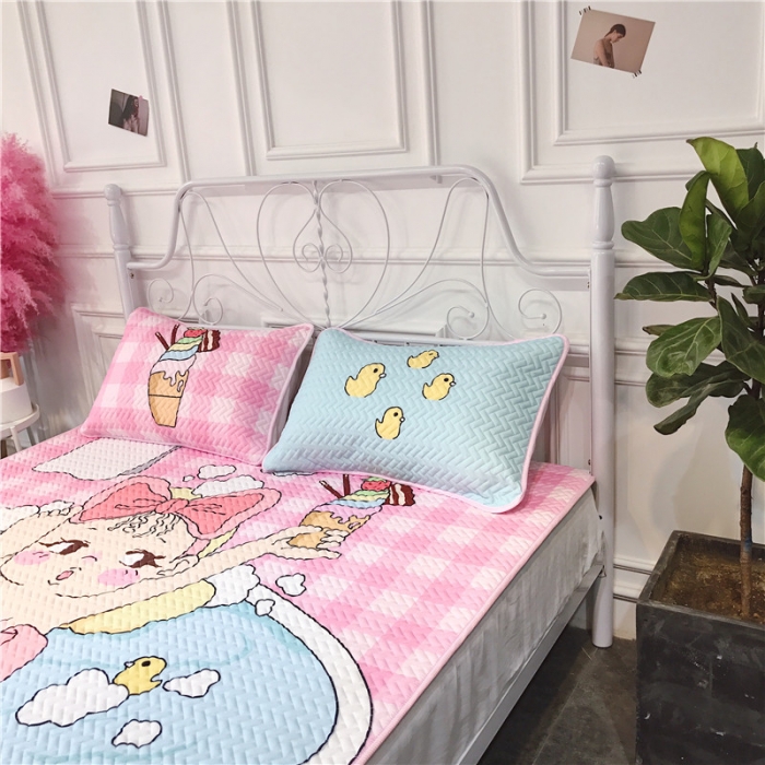 91家纺网 家纺一手货源 找家纺 昔可 chic风高颜值亲肤天丝空调软席三件套洗澡女孩