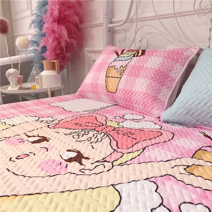 91家纺网 家纺一手货源 找家纺 昔可 chic风高颜值亲肤天丝空调软席三件套洗澡女孩