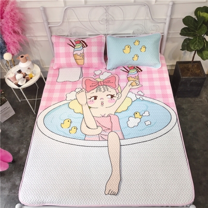 昔可 chic风高颜值亲肤天丝空调软席三件套洗澡女孩