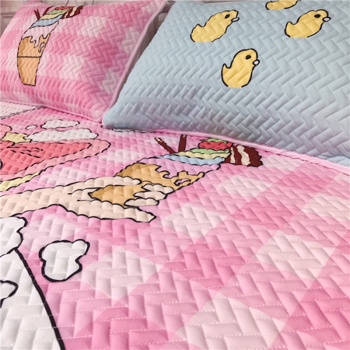 91家纺网 家纺一手货源 找家纺 昔可 chic风高颜值亲肤天丝空调软席三件套洗澡女孩