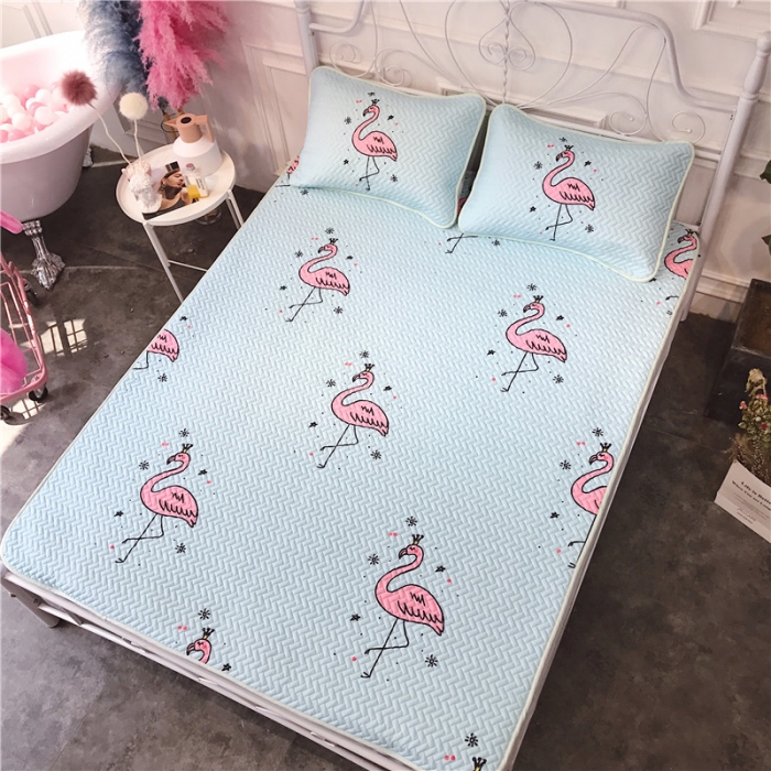 91家纺网 家纺一手货源 找家纺 昔可 chic风高颜值亲肤天丝空调软席三件套小小鸟