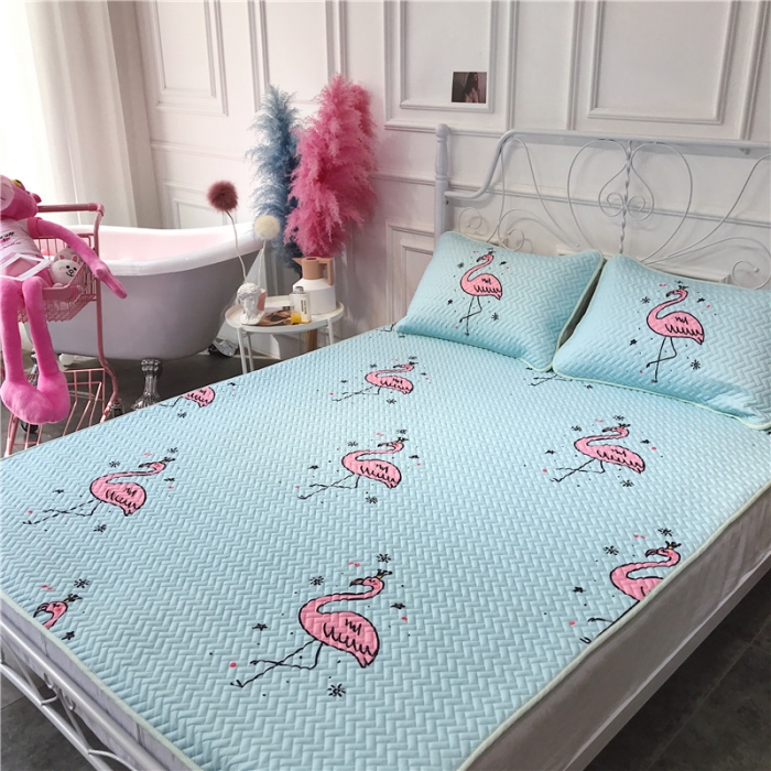 91家纺网 家纺一手货源 找家纺 昔可 chic风高颜值亲肤天丝空调软席三件套小小鸟