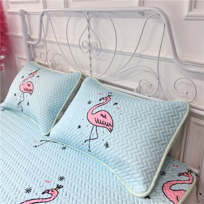 91家纺网 家纺一手货源 找家纺 昔可 chic风高颜值亲肤天丝空调软席三件套小小鸟