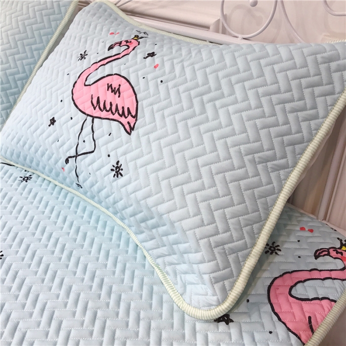 91家纺网 家纺一手货源 找家纺 昔可 chic风高颜值亲肤天丝空调软席三件套小小鸟